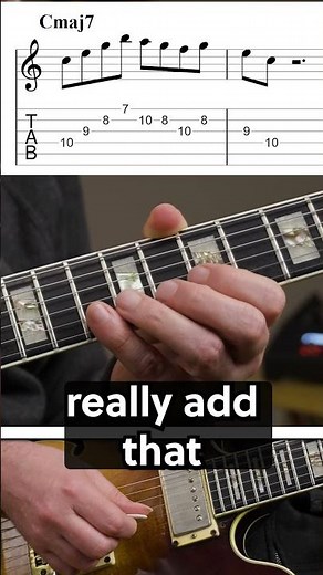 Easy Cmaj7 Jazz Licks 😎 - 3 Levels (Beginner to Pro) #guitar