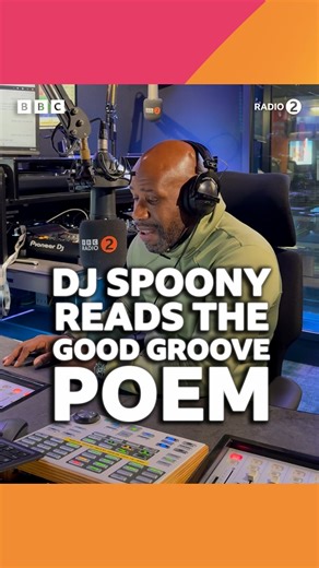 DJ Spoony reads the Good Groove poem 🧡 Listen to DJ Spoony Monday-Thursday from 10pm on Radio 2 and BBC Sounds | BBC Radio 2