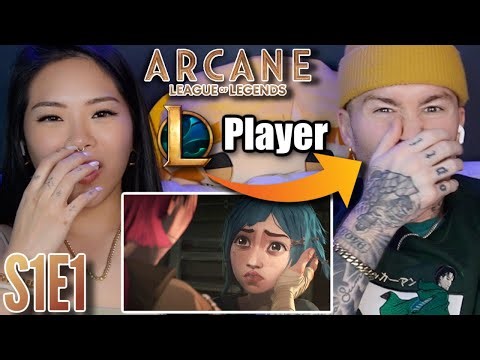 League Player & Girlfriend Watches Arcane Ep 1