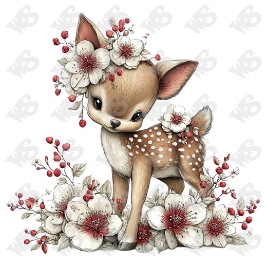 Whimsical Spring Animals Flowers Clipart: Whimsical Graphics (digital Download - 17 JPG Files) - Etsy