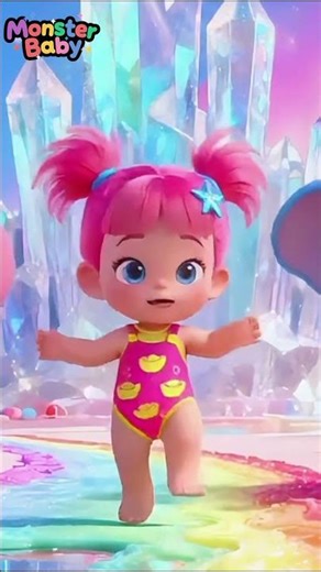 A Ram Sam Sam ❤️ | Monster Baby Red Nursery Rhymes & Kids Songs 002