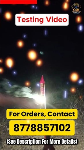 "இதுதான் Whistle Rocket Power! 🔥 Diwali Crackers 2025 | VALANGAIMAN CSK Fireworks"