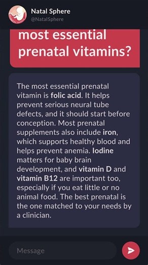 What are the most essential prenatal vitamins?