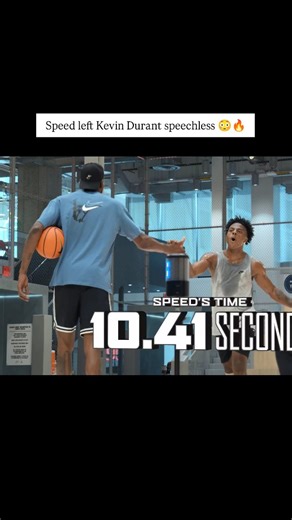 Speedy_.fan on Instagram: "IShowSpeed just left Kevin Durant absolutely stunned! 😳🔥 During the NBA lane agility drill, Speed nearly broke the record with a blistering 10.41 seconds — insane athleticism for a streamer who’s not even a pro athlete! The entire court couldn’t believe it as Durant watched in shock, smiling at how fast Speed moved through the cones. This wasn’t just about speed — it was focus, balance, and pure determination on display. Speed continues to prove he’s bu