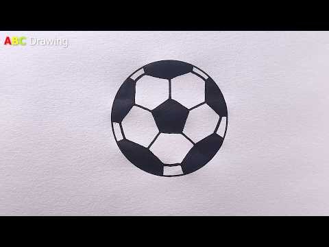 How to Draw a Football ⚽ | Easy Football Drawing Step by Step