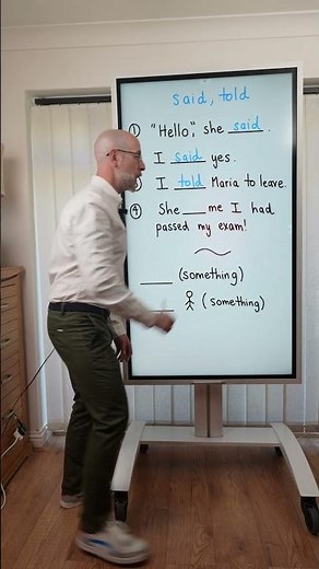 said & told #grammar #learnenglish