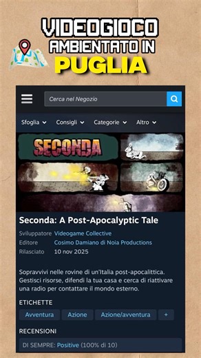 SECONDA A POST-APOCALYPTIC TALE IL VIDEOGIOCO AMBIENTATO IN PUGLIA | PILLOLE DI LOCATION 💊