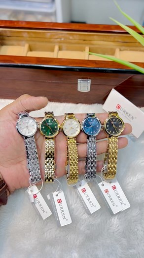 20K views · 97 reactions | CURREN 9106 Quartz Japan Movement Ladies Stainless Steel Womens Watches Latest Ladies Waterproof Wrist Watchi | Puspita bags | Facebook