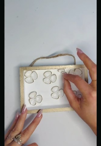 Coastal Seashell Shadow Box Wall Art 6x4 | Cay Cay Shells With Antique Gold & Pearls | Rope Hanger or Sawtooth Hook | Handmade Beach Decor - Etsy