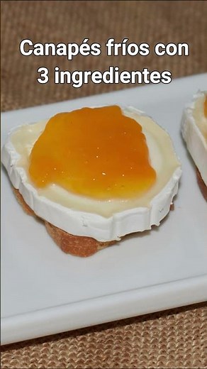 Cold Canapé of Goat Cheese with Jam ⭐ Easy Appetizer