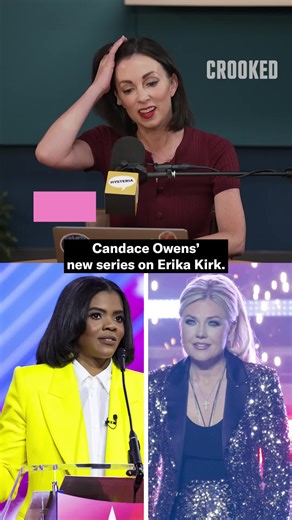 Candace Owens appears to have made an unhinged revenge(?) docuseries about Erika Kirk and we WILL be seated with popcorn. 🍿 #hysteria #crookedmedia #candaceowens #erikakirk