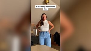 Hack to get too tight jeans to fit