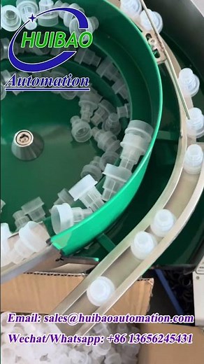 Huibao Automation- Vibrating Bowl Feeder Machine for Plastic Caps Cups