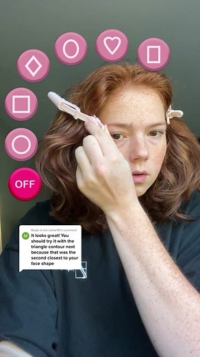 Replying to @lexi.luthor101 ok so im mixing and matching here.. do we see a difference?! #faceshapecontour #faceshape #contour how do i contour for my face shape? how to contour. contour tutorial. inverted triangle face shape. inverted triangle contour.