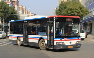 武汉通恒公汽801路独苗原色柴精TG14-1937F桃花岛左转实录