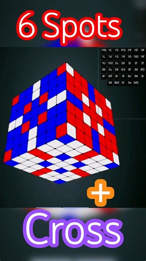 6️⃣Spots & ✖️Pattern 🧩on a 7×7×7Rubik’s Cube🧊💫 Big Cube Patterns#shortsfeed #puzzle#oddlysatisfying💖
