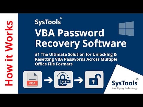 VBA Password Recovery Software by SysTools | VBA Password Remover Tool | Remove VBA Password Easily