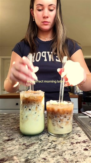 my GO TO latte ;) #morningcoffee #perfectcoffee #icedlatte #icedcoffeeathome #icedcoffee