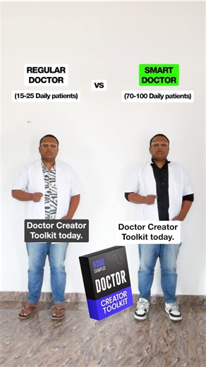 Shanu Pandey on Instagram: "Regular Doctor 🆚 SMART Doctor Regular Doctor: Relies only on experience. SMART Doctor: Uses experience and visibility together. Regular Doctor: Patients find him slowly. SMART Doctor: Patients already know him before the first visit. Regular Doctor: Growth depends on referrals. SMART Doctor: Growth comes from trust built online. Regular Doctor: Feels limited. SMART Doctor: Feels in demand. Same doctor. Same qualification. Different trajectory. Most doctors still beli