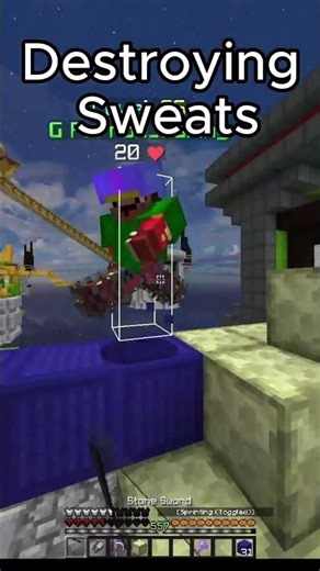 Destroying Sweats #mincraft #bedwars #hypixel