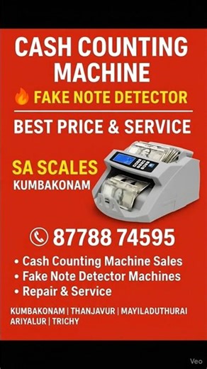 Cash Counting Machine Demo 💥 Fake Note Detector | Best for Shops & Banks