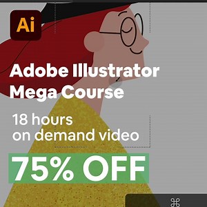 1.2K reactions · 72 shares | Expand You knowledge and creativity in Illustrator and Graphic Design. Enrol our 18 hours Adobe Illustrator Mega Course, designed take you from absolute beginner to advanced illustrator. 75% Discount. For a limited time only. | Alan Ayoubi | Facebook