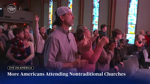 More Americans than ever attend non-denominational churches, and experts say it's a major shift in U.S. Christianity. In 1972, fewer than 3% of Americans identified as non-denominational Christians. Now, it's up to 14% or nearly 40 million people. Maurice DuBois reports. | CBS Evening News
