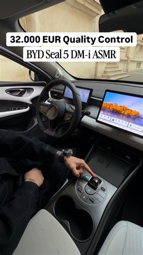 Tudor Bratu on Instagram: "Quality Control: 32k EUR, Made in China, plug-in hybrid. BYD Seal 5 DM-i. FWD 4.8 m long sedan, 18.3 kWh battery, 120 km. EV mode max. range, system max. power and torque: 212 PS, 325 Nm."