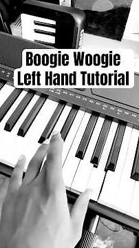 Boogie Woogie Left Hand Tutorial - Step by Step #boogiewoogie #tutorial #piano #fy