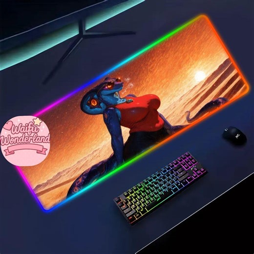 Desert Serpent Vixen LED Gaming Mouse Pad | RGB Edge, Extended Desk Mat - Etsy Canada