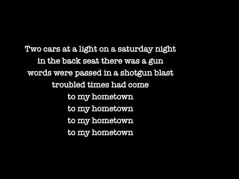Bruce Springsteen - My hometown (Lyrics)