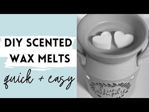HOW TO MAKE DIY WAX MELTS to use in wax warmers