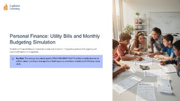 Personal Finance Utility Bills And Monthly Budgeting Assessment Pack Assessme...
