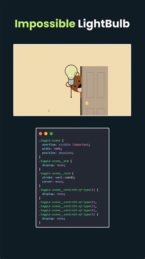 Impossible Light Bulb Using HTML CS JS