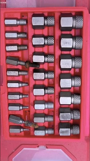 Screw extractor set tool is used to remove damaged, rusted, or broken screws, bolts, or studs