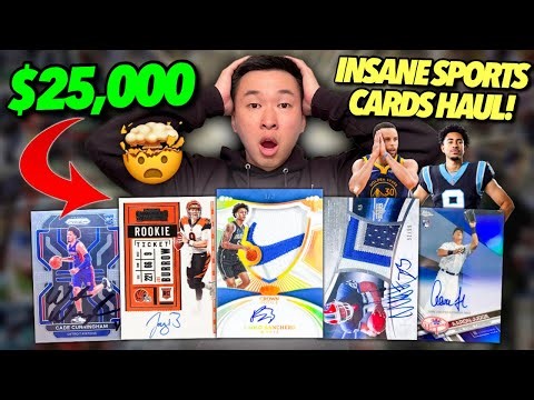 INSANE $25,000 SPORTS CARDS HAUL (MY BEST YET)! 😱🔥