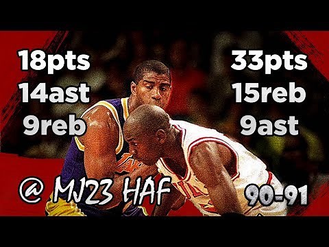 Michael Jordan vs Magic Johnson Highlights Bulls vs Lakers (1990.12.21) - Finals Preview!