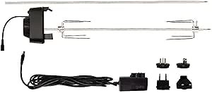 Masterbuilt® Gravity Series Rotisserie Accessory Attachment with Stainless Steel Spit Rods, Meat Claws and and Electric Power Source, Model MB20091220