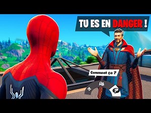 Je PARLE au NOUVEAUX BOSS DR. STRANGE avec SPIDER MAN !! Ils CACHE UN SECRET !! (Fortnite Saison 2)