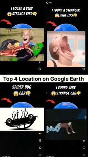 amazing 4 Location 😱 on Google Earth and Google maps #shots #universala2zvlog