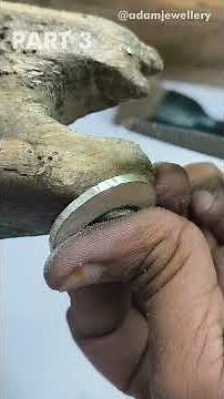 Beautiful Diamond Ring Making | Part-03 #SilverRing #DiamondRing #jewelrymaking #silversmith #silver