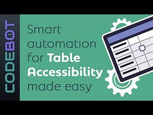 CodeBOT app: Table Accessibility Settings