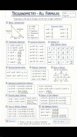 #trigonometry-All formula #basicmaths #neet #jeemains #physics #mathematics #saleemsir #neet2026