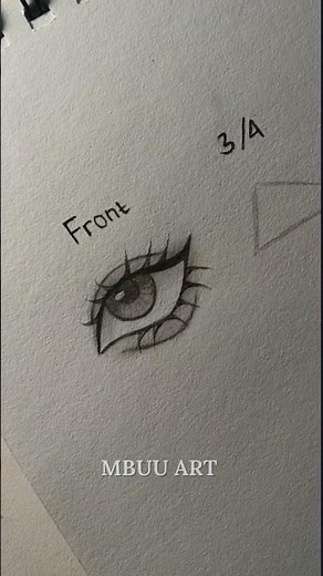 How to draw Eye's with three Angles✨ #drawing #tutorial #howtodraw #eyes #art