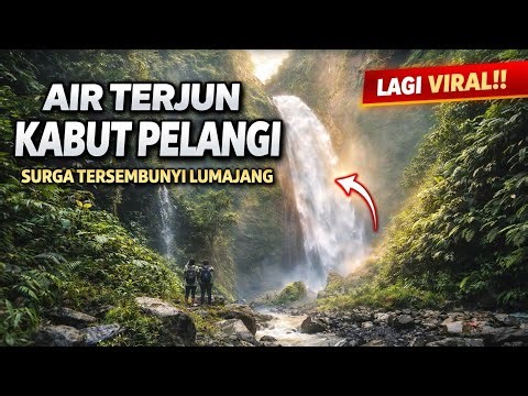 THE MOST BEAUTIFUL RAINBOW MIST WATERFALL ON JAVA ISLAND..?