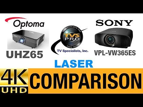 Optoma UHZ65 4K DLP Laser Projector vs Sony VPL-VW365ES True 4K SXRD Projector