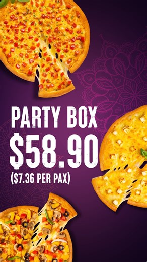 ✨ Gather your friends and family together this festive season! ​ Pizza Hut’s Party Box is packed with all your crowd-pleasers - freshly baked pizzas, sides, and more - perfect for sharing, laughter, and making memories, with prices starting from as low as $7.36 per person!​ Celebrate the season of lights, share the feast, spread the joy, and make every bite a moment to savour. 🍕🎉​ #PizzaHutSG | Pizza Hut