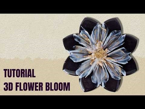 Soft Purple Gold 3D Resin Bloom Tutorial - Using Metallic Floating Pigment