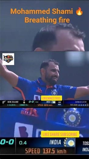 Mohammed Shami 🔥 3 Wickets vs New Zealand | ODI Masterclass! 🇮🇳