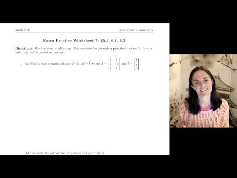 Linear Algebra: Extra Practice Worksheet 7